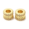 Rack Plating Brass Cubic Zirconia European Beads KK-R147-03G-2
