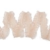 20 Yards Polyester Pleated Elastic Lace Trim SRIB-M015-01F-2