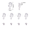 SUNNYCLUE Alloy Stud Earring Findings PALLOY-SC0001-61MS-2