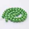 Natural Mashan Jade Round Beads Strands G-D263-8mm-XS17-3