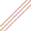 Ion Plating(IP) 304 Stainless Steel Dapped Chains AJEW-Q150-09G-04-1