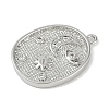 Brass Micro Pave Cubic Zirconia Pendants KK-I719-41P-2