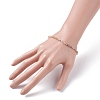 3mm Natural Moonstone Beads Stretch Bracelet for Girl Women BJEW-JB07284-02-3