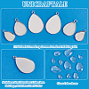 DIY Blank Teardrop Dome Pendant Making Kit DIY-UN0005-01-5