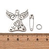 DIY Funeral Memorial Charm Keepsakes Brooch Making Kit DIY-FH0006-35A-3