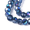 Electroplate Transparent Glass Beads Strands EGLA-N054-T4mm-A02-3