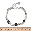 Natural Lava Rock Link Chain Bracelets for Women BJEW-Z148-06P-04-3