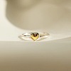 Heart 925 Sterling Silver Finger Rings for Women FS-WG1734C-02-3