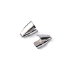 400Pcs 4 Size 304 Stainless Steel Folding Crimp Ends STAS-UN0037-51-3