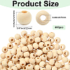 Natural Unfinished Wood Beads WOOD-SP0001-62D-2