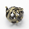 Brass Rack Plating Cage Pendants KK-F722-46AB-RS-2