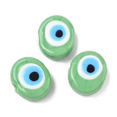 Handmade Evil Eye Lampwork Beads LAMP-G168-02B-1