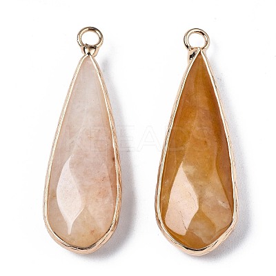 Natural Topaz Jade Pendants G-S359-319F-1