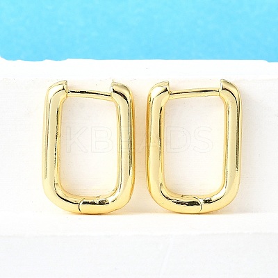 Brass Huggie Hoop Earrings EJEW-F245-04G-A-1