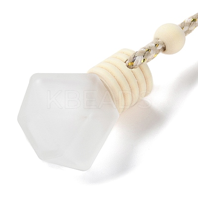 Glass Perfume Bottles Air Freshener Diffuser Bottle Hanging Ornament AJEW-P111-01B-1