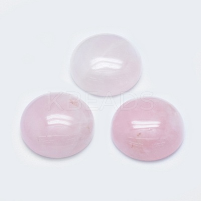 Natural Rose Quartz Cabochons G-G760-B02-16-1