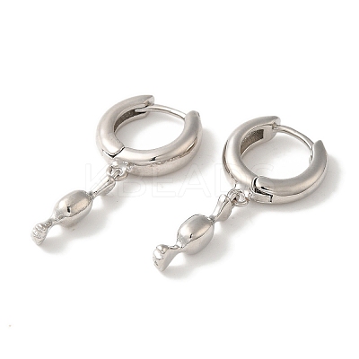 Rack Plating Brass Hoop Earrings EJEW-B062-45P-1