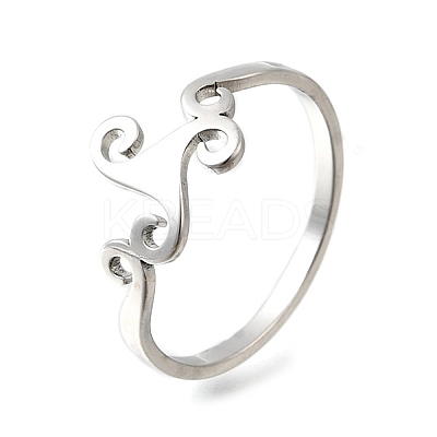 304 Stainless Steel Finger Rings RJEW-S628-01P-1