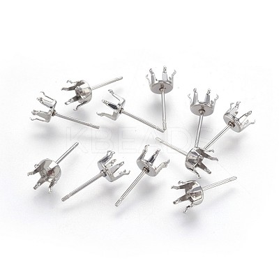 Tarnish Resistant 304 Stainless Steel Stud Earring Findings STAS-P221-20G-P-1