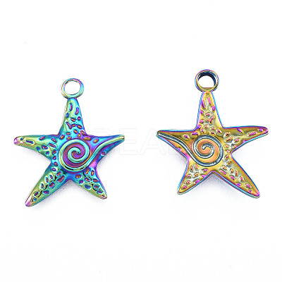Ion Plating(IP) 201 Stainless Steel Pendants LS-STAS-N098-230M-1