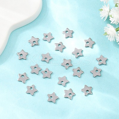 Tarnish Resistant 304 Stainless Steel Five-Pointed Star Charms Pendants STAS-Q171-03-1