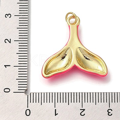 Rack Plating Brass Enamel Pendants KK-I720-24G-03-1