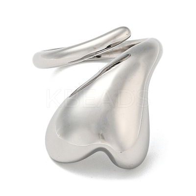 Non-Tarnish 304 Stainless Steel Cuff Rings RJEW-P096-01P-1
