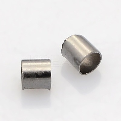Brass Crimp Beads X-KK-L017-B-1