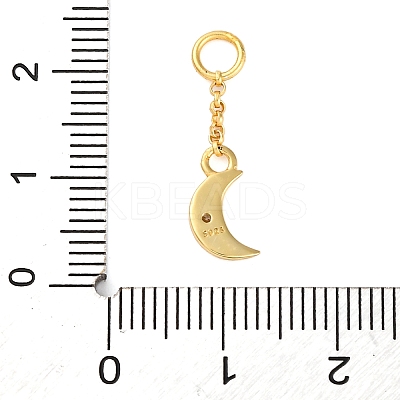 925 Sterling Silver Clear Cubic Zirconia Tassel Pendants STER-A032-04B-G-1