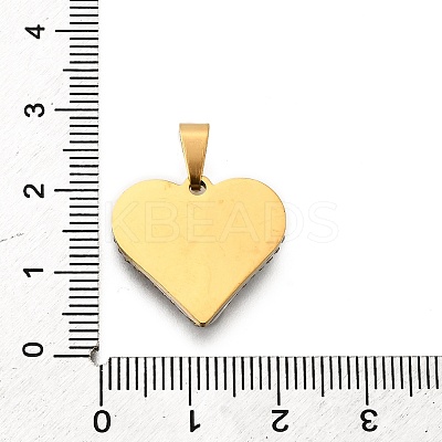 201 Stainless Steel Clay Pendants STAS-R166-02E-G-1