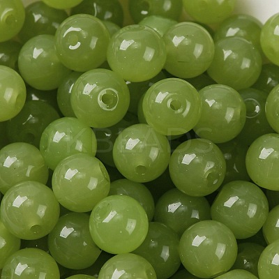 Imitation Jade Glass Seed Beads SEED-Z004-J8MM-03-1