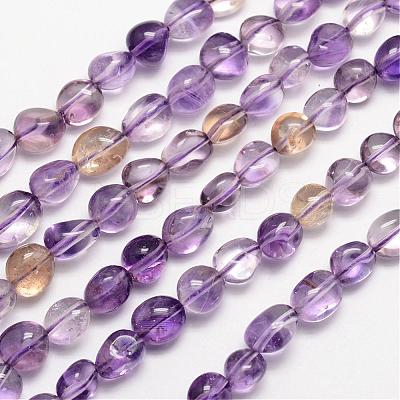 Natural Ametrine Bead Strands G-L459-10-1