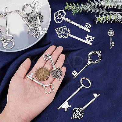 16pcs 8 style Tibetan Style Alloy Big Pendants FIND-SC0001-79-1