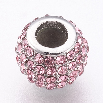 304 Stainless Steel European Beads STAS-O097-104A-1