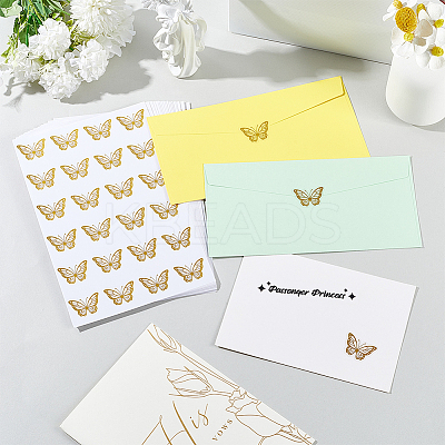 Gold Foil Self-adhesive Stickers DIY-WH20001-13B-1