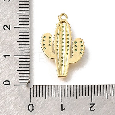 Brass Micro Pave Cubic Zirconia Pendants KK-M295-18G-01-1