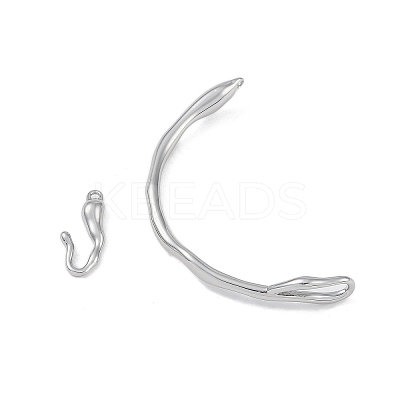 Brass Toggle Clasps KK-U020-08P-1
