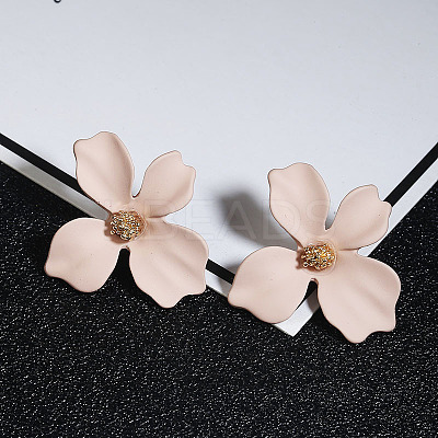 Flower Alloy Stud Earrings WGD3727-05-1