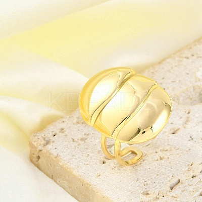 304 Stainless Steel Open Cuff Rings for Women STAS-Z111-01G-03-1