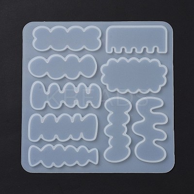 DIY Irregular Shape Cabochon Silicone Molds for Hair Clips DIY-L069-01A-1