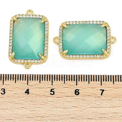 Rack Plating Brass Micro Pave Cubic Zirconia Pendants KK-R165-07G-1