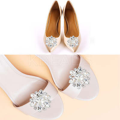 Detachable Alloy Shoe Buckle Clip DIY-WH0032-16P-1