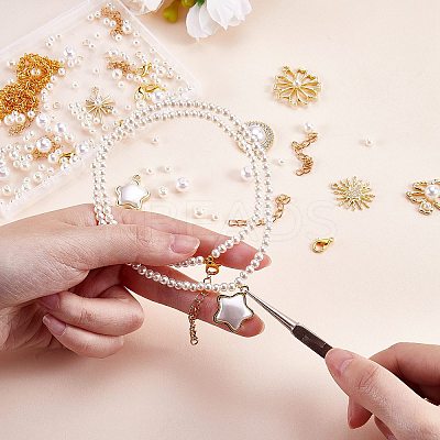 DIY Imitation Pendant Necklace Making Kit DIY-SZ0009-24-1