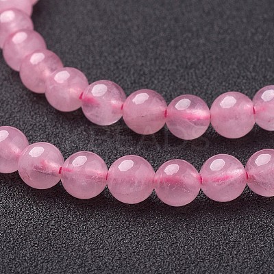 Natural Rose Quartz Beads Strands GSR6mmC034-1