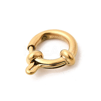 304 Stainless Steel Spring Ring Clasps Hand Polished STAS-P431-14G-1
