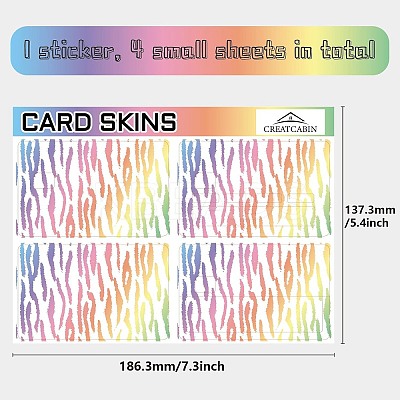 PVC Plastic Waterproof Card Stickers DIY-WH0432-211-1
