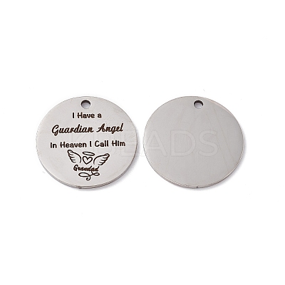 Non-Tarnish 201 Stainless Steel Pendants STAS-J401-LD010-1