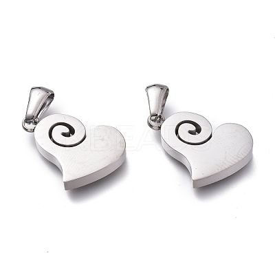 Tarnish Resistant 304 Stainless Steel Pendants STAS-Z006-18P-1