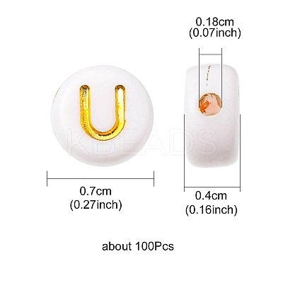 Plating Acrylic Beads PACR-YW0001-11-1