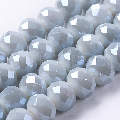 Electroplate Glass Beads Strands EGLA-D020-10x8mm-47-1